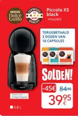 Eldi Piccolo XS black YY5429FD aanbieding