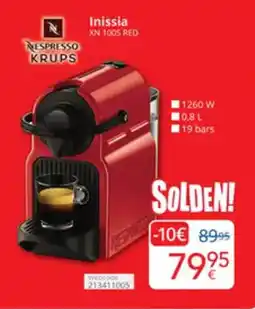 Eldi Inissia XN 1005 RED aanbieding