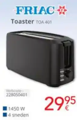 Eldi Friac Toaster TOA 401 aanbieding