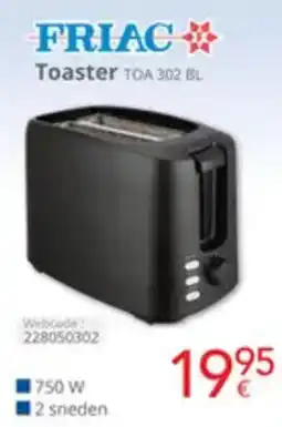 Eldi Friac Toaster TOA 302 BL aanbieding