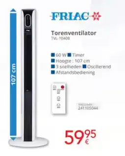 Eldi Friac Torenventilator TVL-10408 aanbieding