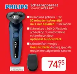 Eldi Philips Scheerapparaat 55466/17 wet & dry aanbieding