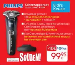 Eldi Philips Scheerapparaat 55885/25 WET & DRY aanbieding