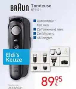 Eldi Braun Tondeuse BT9421 aanbieding
