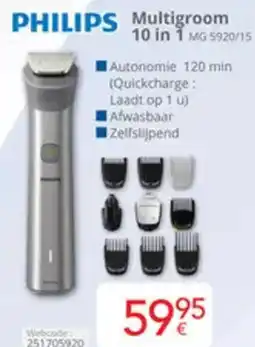 Eldi Philips multigroom 10 in 1 MG 5920/15 aanbieding