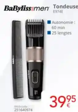 Eldi BaByliss men Tondeuse E974E aanbieding