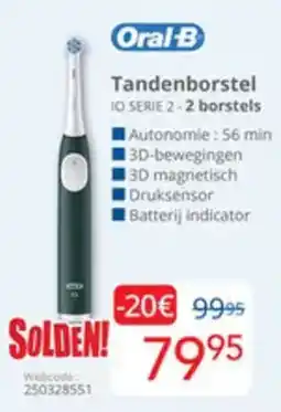 Eldi Oral-B Tandenborstel IO SERIE 2-2 borstels aanbieding