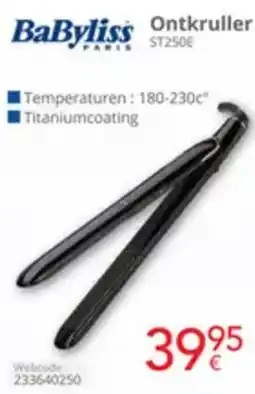 Eldi BaByliss Ontkruller ST250E aanbieding