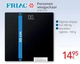Eldi Friac personen weegschaal EPW-0101 aanbieding
