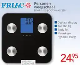 Eldi Friac personen weegschaal EPWF-0105 BODY ANALYSER aanbieding