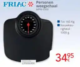 Eldi Friac personen weegschaal MPW-0300 aanbieding