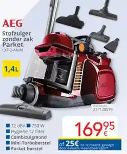 Eldi AEG Stofzuiger zonder zak Parket LX7-2-ANIM aanbieding