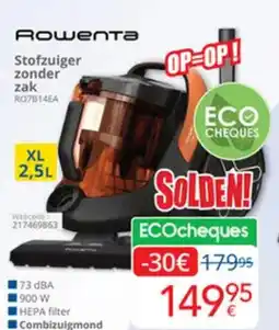Eldi Rowenta Stofzuiger zonder zak RO7814EA aanbieding