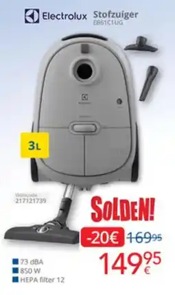 Eldi Electrolux Stofzuiger EB61C1UG aanbieding