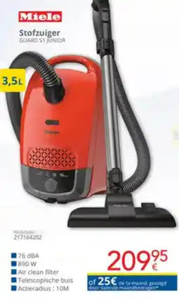 Eldi Miele Stofzuiger GUARD 51 JUNIOR aanbieding