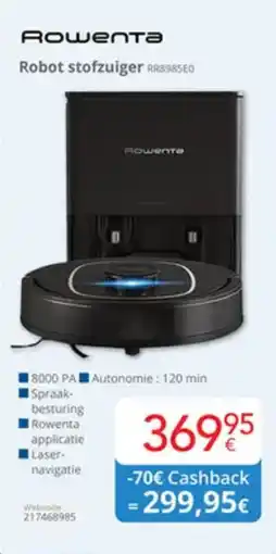 Eldi Rowenta Robot stofzuiger RR8985E0 aanbieding