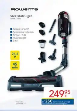 Eldi Rowenta Steelstofzuiger RH9877WO aanbieding