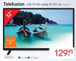 Eldi Telefusion LED TV HD ready U32HAA11 aanbieding