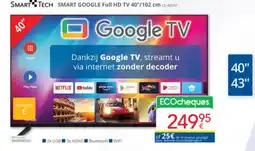 Eldi Smart tech smart google full hd tv LE-40VA1 aanbieding