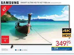 Eldi Samsung smart ultra HD TV UE43U8090FUXXN aanbieding