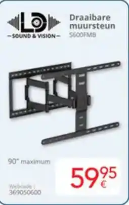 Eldi LD Draaibare muursteun S600FMB aanbieding