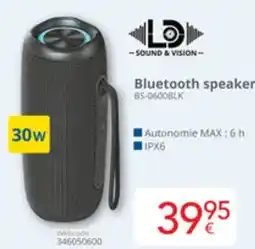 Eldi LD Bluetooth speaker BS-0600BLK aanbieding
