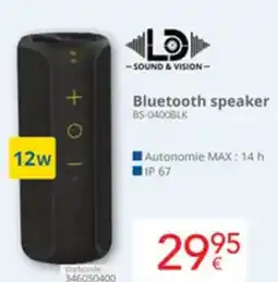 Eldi LD Bluetooth speaker BS-0400BLK aanbieding