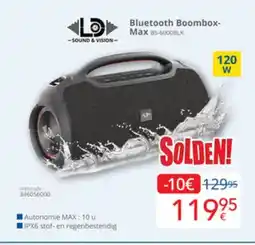 Eldi LD Bluetooth Boombox Max BS-6000BLK aanbieding
