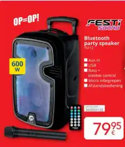 Eldi Bluetooth party speaker TSE12 aanbieding