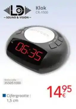 Eldi LD Klok CR-1000 aanbieding