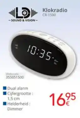 Eldi LD Klokradio CR-1500 aanbieding