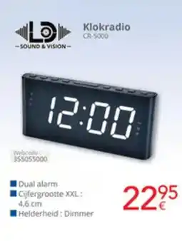 Eldi LD Klokradio CR-5000 aanbieding