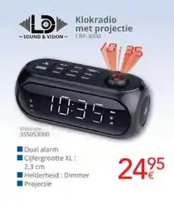 Eldi LD Klokradio met projectie CRP-3000 aanbieding