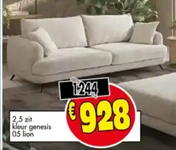 Budget Meubelen 2,5 zit kleur genesis 05 lion aanbieding