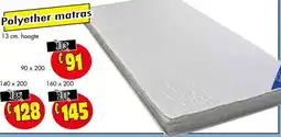 Budget Meubelen Polyether matras aanbieding