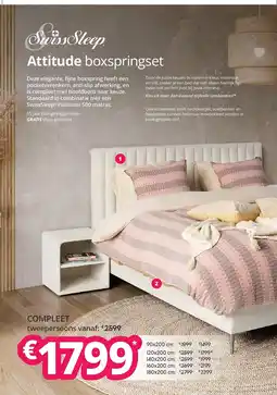 Sleepworld Swiss Sleep Attitude boxspringset aanbieding