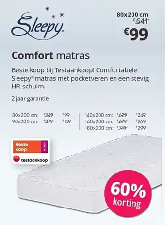 Comfort matras
