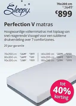 Sleepworld Perfection V matras aanbieding