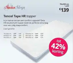 Sleepworld Tencel Tape HR topper aanbieding