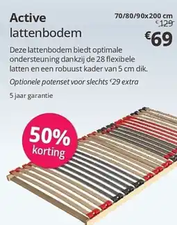 Sleepworld Active lattenbodem aanbieding