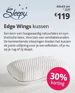 Sleepworld Edge Wings kussen aanbieding