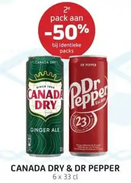 BelBev Canada dry & dr pepper aanbieding