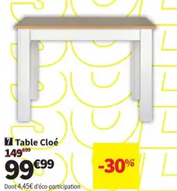 Conforama Table Cloé aanbieding