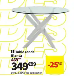 Conforama Table ronde Blanca aanbieding