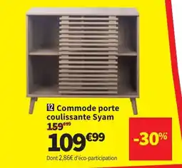 Conforama Commode porte coulissante Syam aanbieding