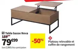 Conforama Table basse Neva aanbieding