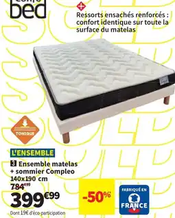 Conforama Ensemble matelas + sommier Compleo aanbieding