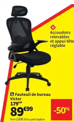 Conforama Fauteuil de bureau Victor aanbieding