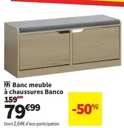Conforama Banc meuble à chaussures Banco aanbieding