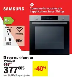 Conforama Samsung Four multifonction pyrolyse aanbieding